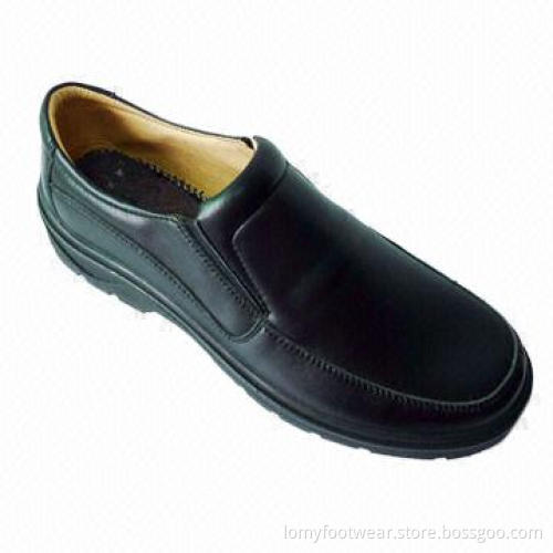 Working Shoes, Made of Embossed Cow Leather and PU Sole, Available from 37 to 47# Sizes
